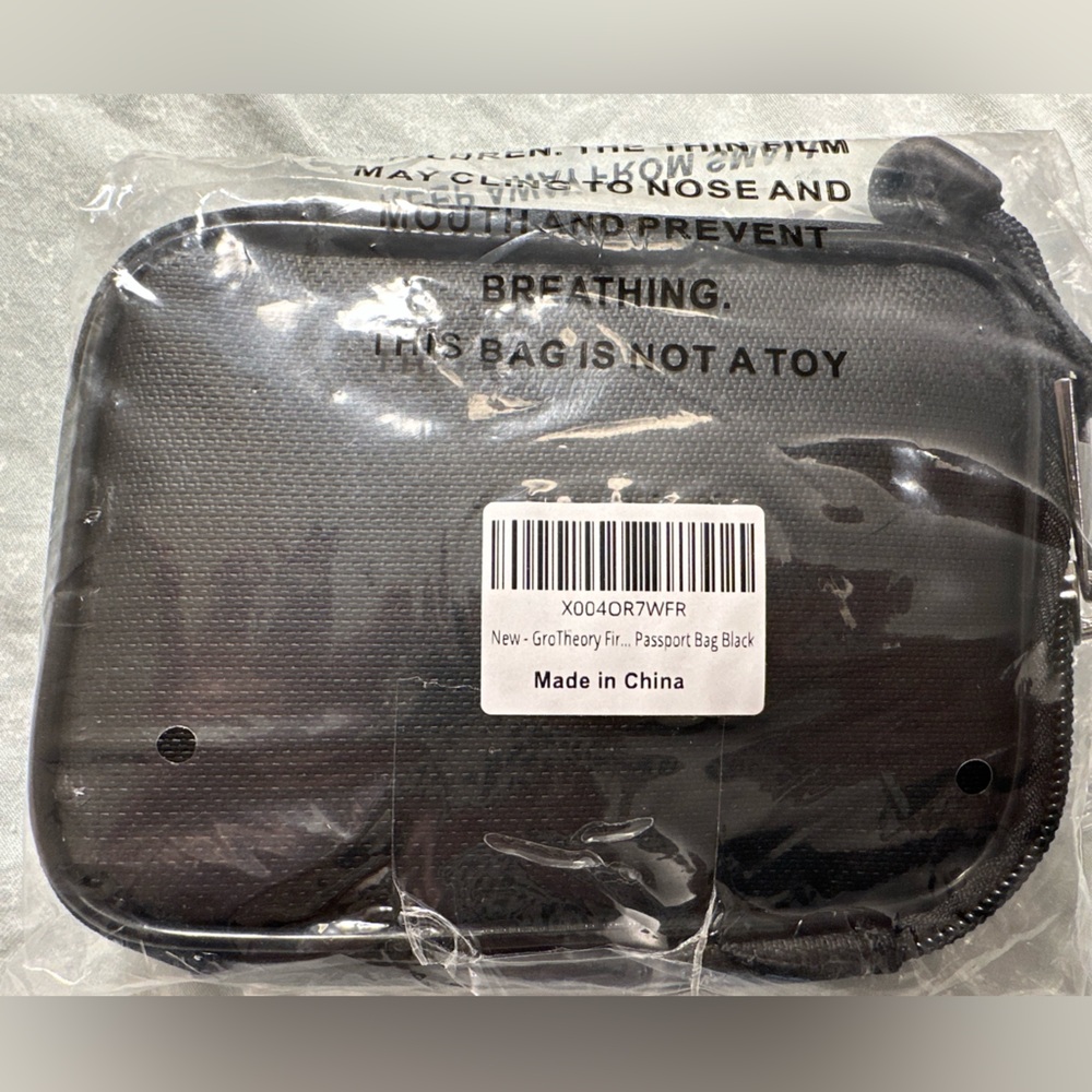 Theory Black Passport Bag